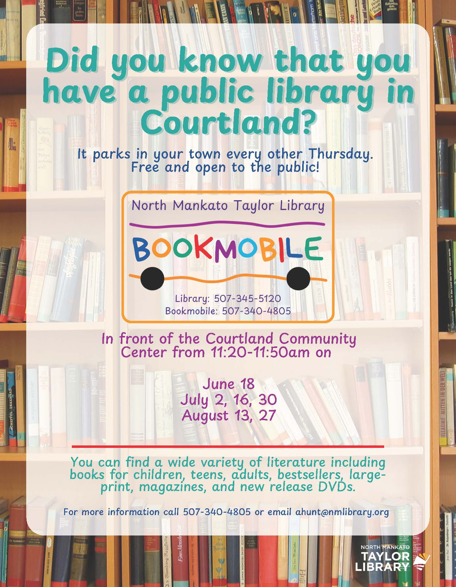 SUMMER 2026BOOKMOBILE